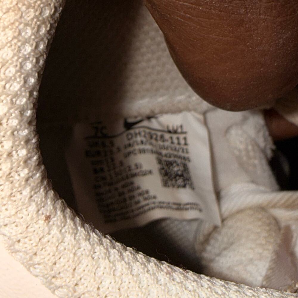 Nike Force 1 LE Baby and Toddler Lace Up Shoes Customized Sneakers Size 7C Cream - Picture 11 of 11
